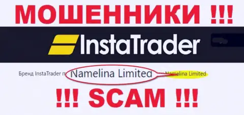 Namelina Limited - это руководство неправомерно действующей конторы ИнстаТрейдер
