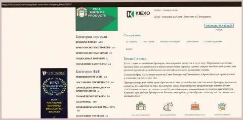 Статья про Форекс дилинговую организацию Kiexo Com имеется на сайте Directory FinanceMagnates Com