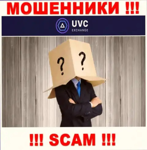 Не сотрудничайте с internet-шулерами UVC Exchange - нет информации об их прямом руководстве