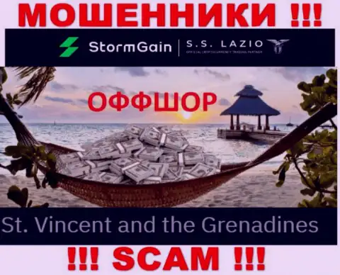 St. Vincent and the Grenadines - вот здесь, в оффшорной зоне, отсиживаются интернет жулики STORMGAIN LLC