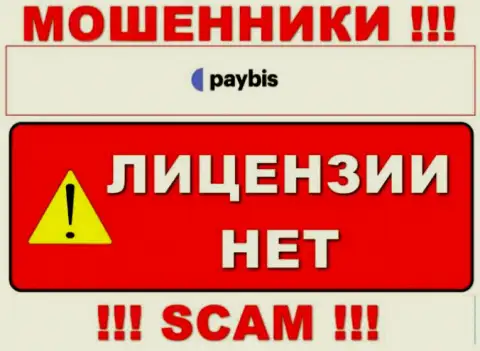 Информации о лицензии Paybis LTD на их официальном веб-портале не представлено - это РАЗВОДИЛОВО !!!