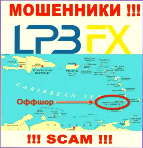 ЛПБ ФХ свободно лишают денег, потому что зарегистрированы на территории - Saint Vincent and the Grenadines
