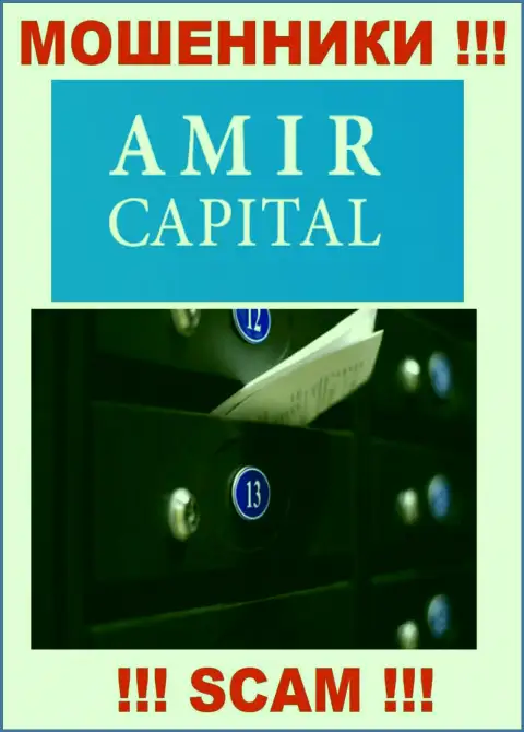 Не связывайтесь с мошенниками Amir Capital - они разместили фейковые сведения о юридическом адресе организации
