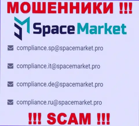 На е-майл, предоставленный на информационном сервисе разводил Space Market, писать сообщения не советуем - это ЖУЛИКИ !!!