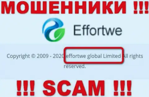 На сайте Effortwe365 Com написано, что Effortwe Global Limited - это их юр. лицо, однако это не значит, что они порядочные