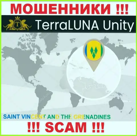 Официальное место регистрации ворюг TerraLuna Unity - Saint Vincent and the Grenadines