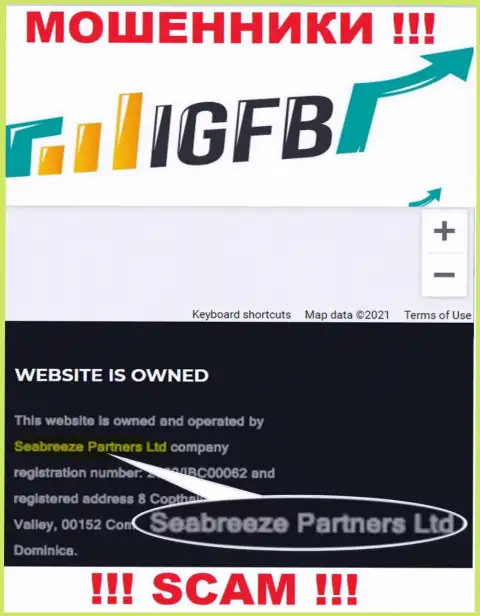Seabreeze Partners Ltd, которое управляет компанией IGFB