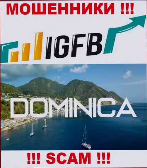 На веб-сайте IGFB указано, что они зарегистрированы в оффшоре на территории Commonwealth of Dominica