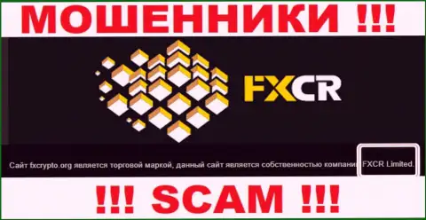 FX Crypto - internet-мошенники, а управляет ими FXCR Limited
