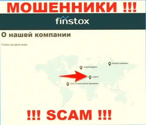 Finstox - интернет-мошенники, их адрес регистрации на территории Cyprus