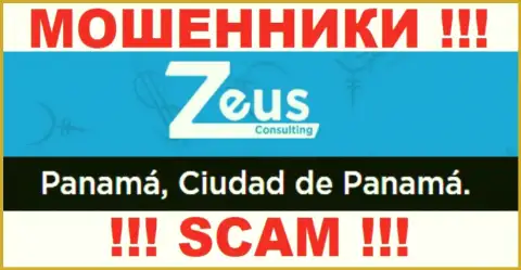 На информационном сервисе Зевс Консалтинг предложен оффшорный адрес регистрации компании - Панама, Сьюдад-де-Панама, будьте очень осторожны - это мошенники