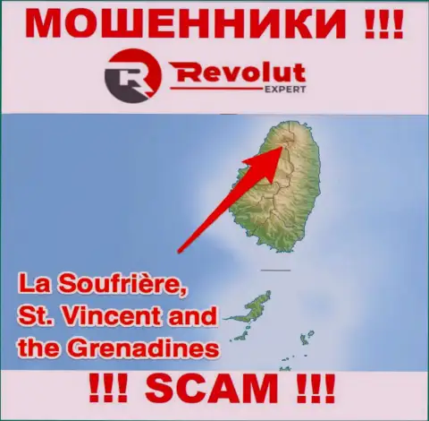 Компания Revolut Expert - это internet-разводилы, пустили корни на территории St. Vincent and the Grenadines, а это оффшорная зона