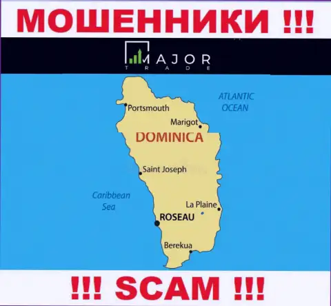 Воры MajorTrade Pro засели на территории - Commonwealth of Dominica, чтоб спрятаться от наказания - МОШЕННИКИ