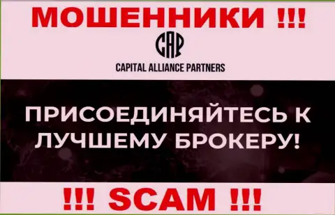 Направление деятельности кидал Capital Alliance Partners - это Брокер, но имейте ввиду это разводняк !!!