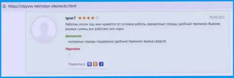 О Forex дилере ЕИксКБК Ком информация в отзывах на информационном сервисе Otzyvov Net